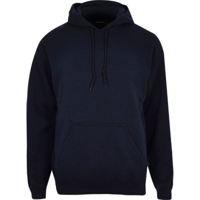 Navy cotton hoodie
